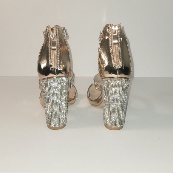 Glam Rose Gold Heels - Picture 3 of 3